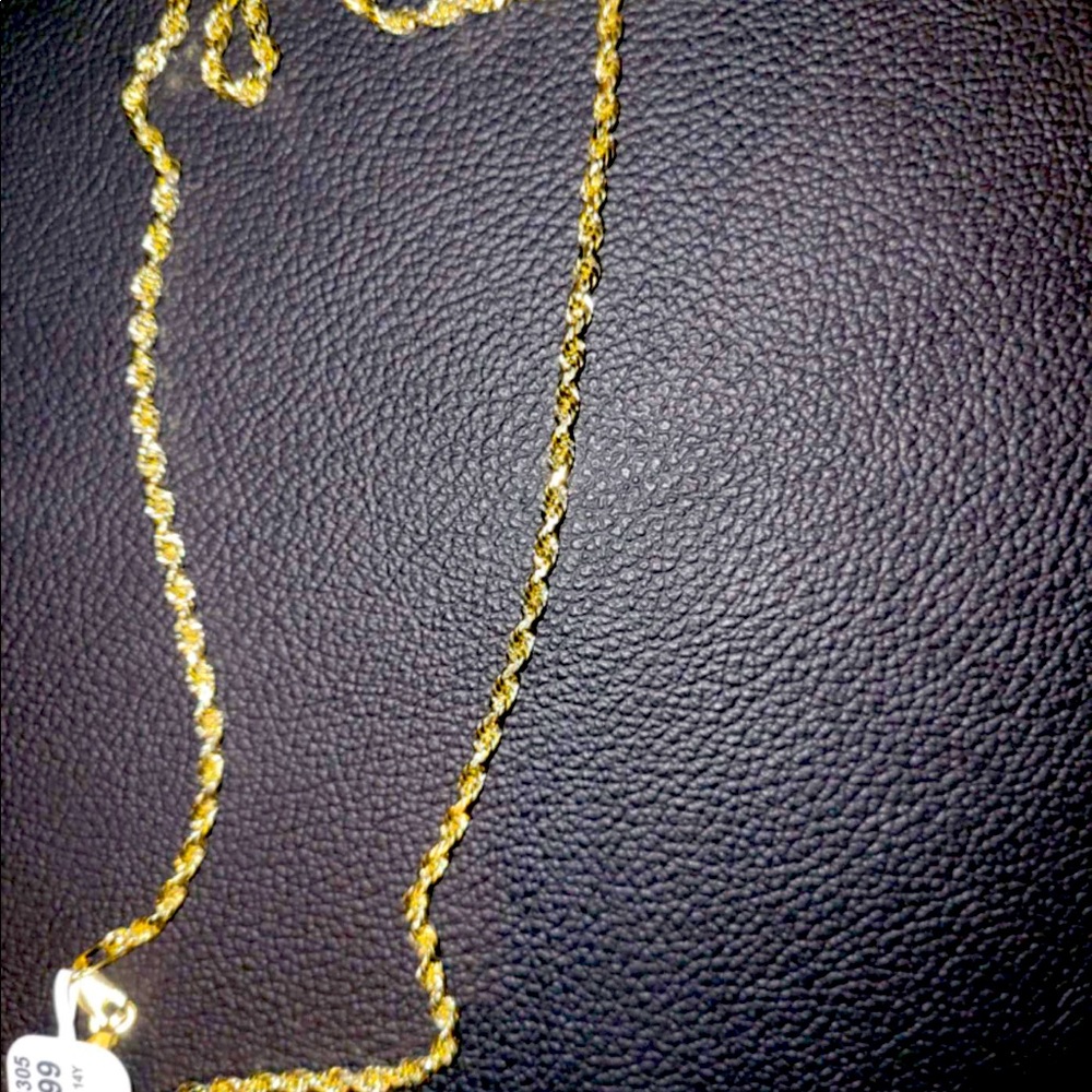 20 inch 14k gold rope chain